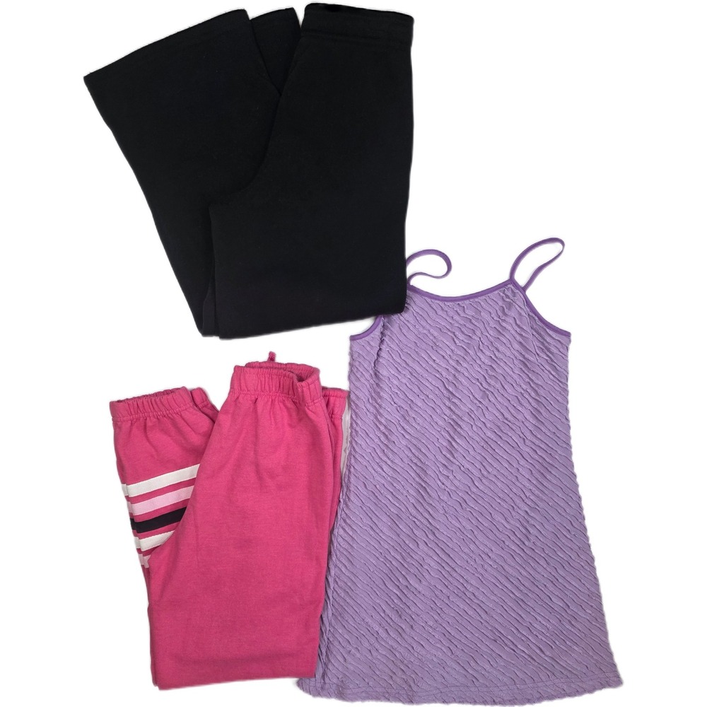 Girls Size 10 Mixed Lot 3pcs 90 Degree Pants Ava Yelly Dress Pink Joggers